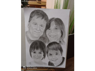 Портреты на заказ по фото! Подарок для близких!